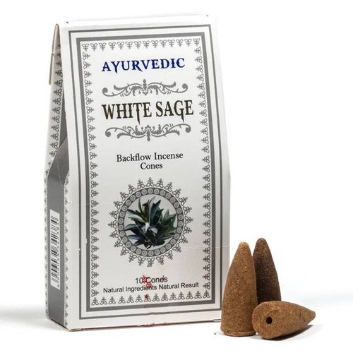 Ayurvediska White Sage rökelse-koner