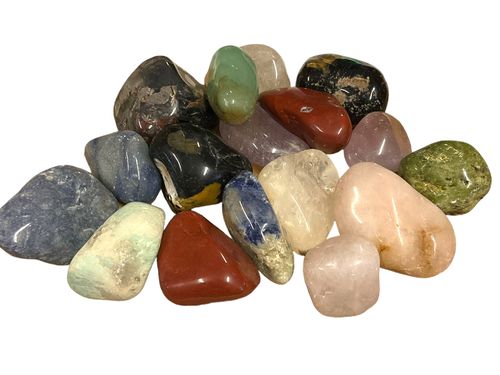 Mixed Brazil tumbled stones A quality Xl-size 5-8 cm big pack 5KG